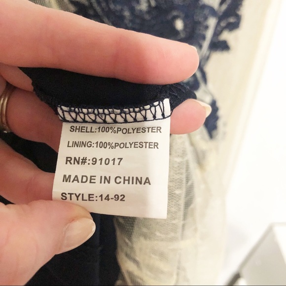 Solitaire by Ravi Khosla Embroidered Mesh Dress - Picture 3 of 5